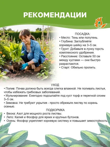 Хоста Лейксайд Пейсли Принт